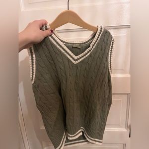John galt sage green sweater vest